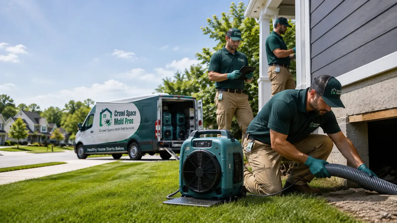 Crawl Space Mold Removal in Davenport, VA